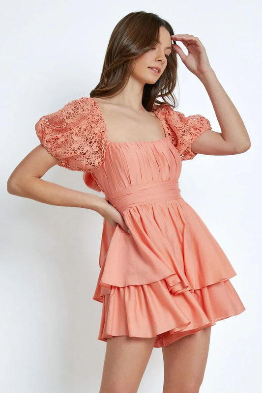 ''Lora'' dress coral